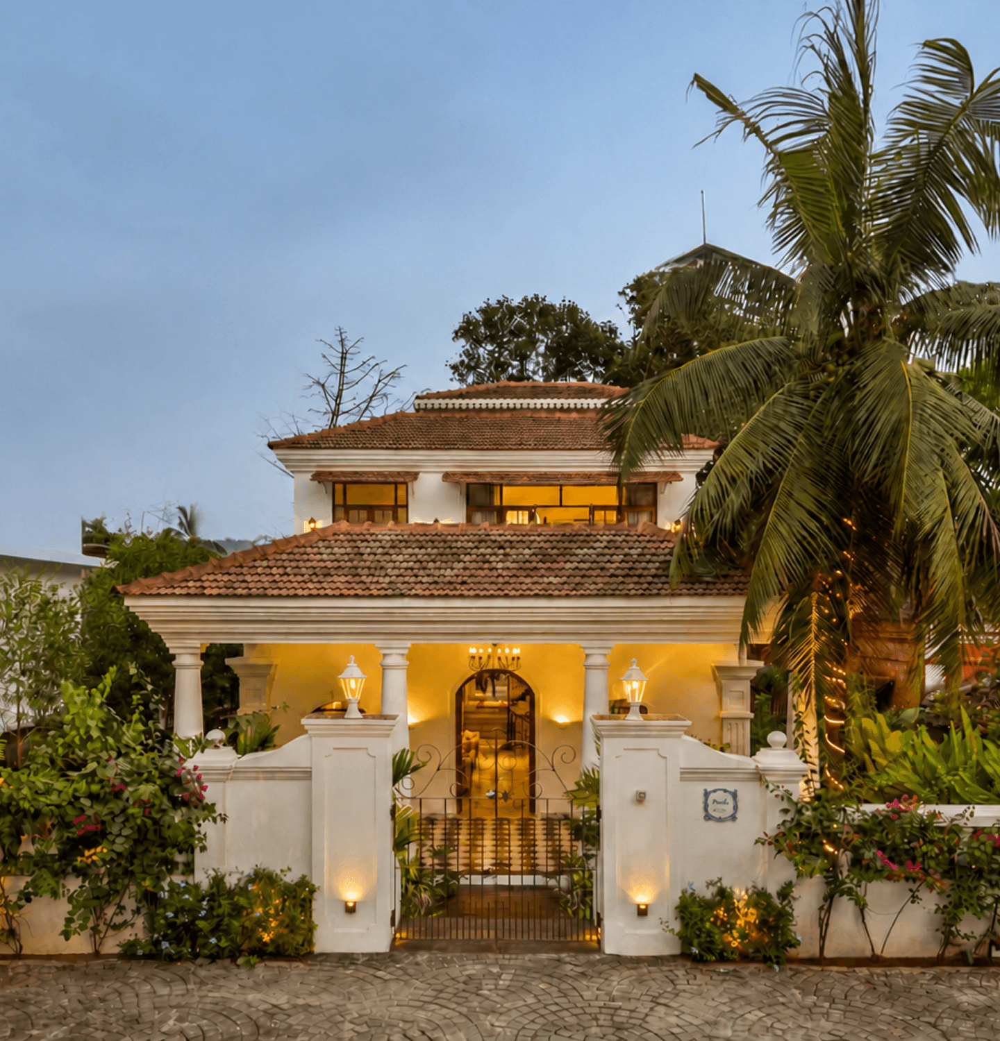 Restoration project facade with warm laterite material