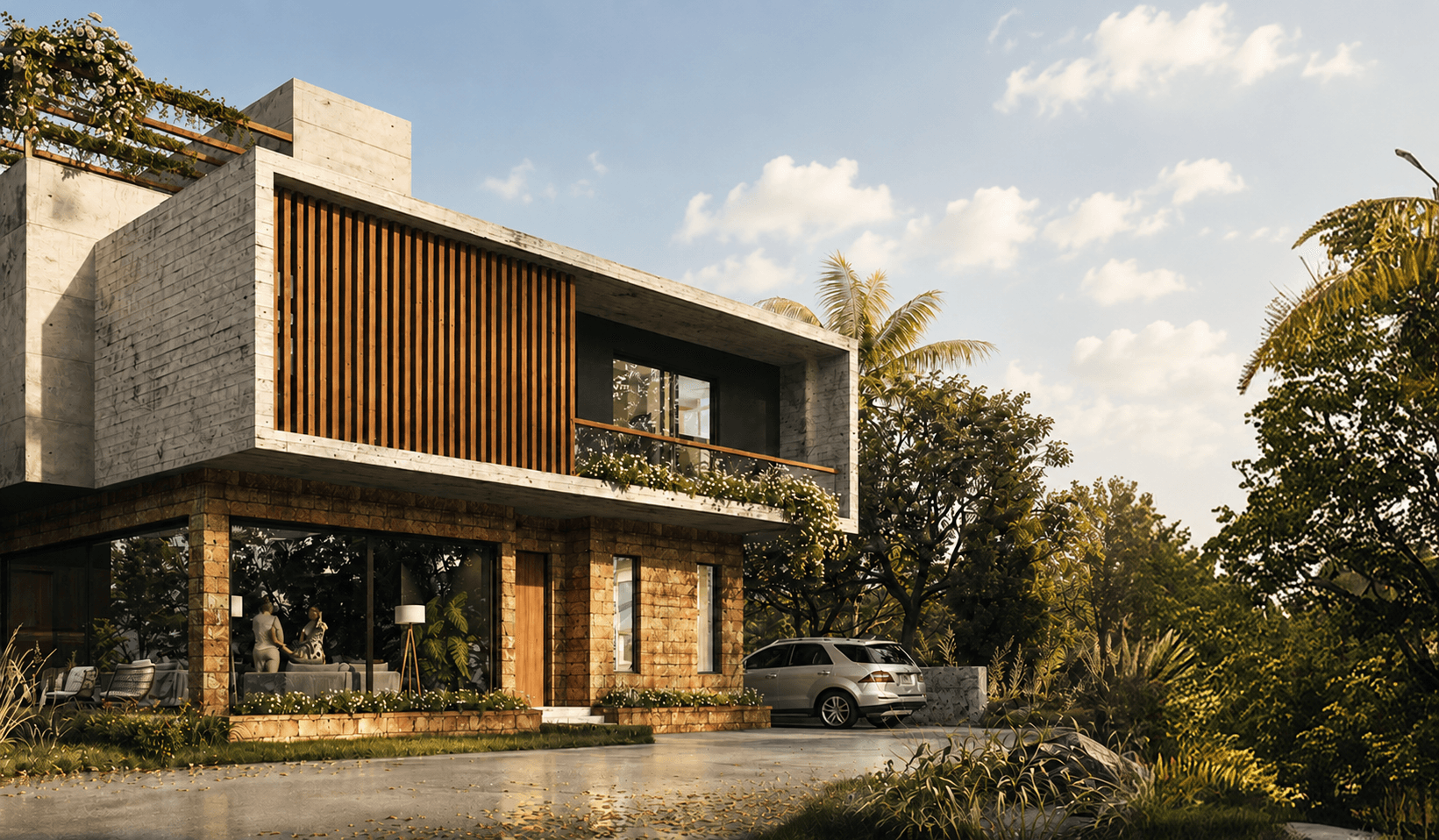 Architectural view of Zen Villas-2