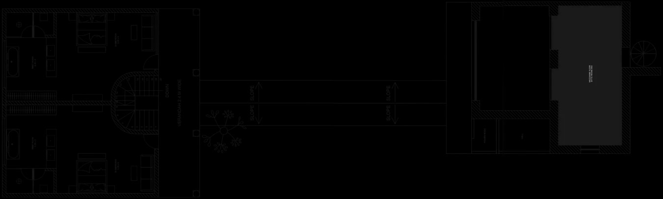 Alternate ground floor plan for El Salva Villa
